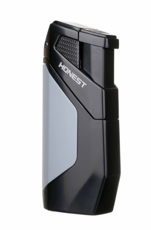 Зажигалка сигарная Honest, двойное пламя, с пробойником, синяя