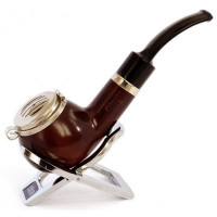 Трубка курительная B&B №041 груша, фильтр 9 мм, метал. крышка