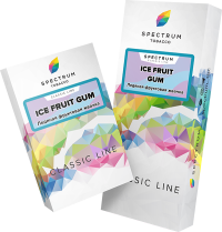 Табак для кальяна Spectrum Classic Line Ice Fruit Gum Ледяная Фруктовая Жвачка 40 гр.