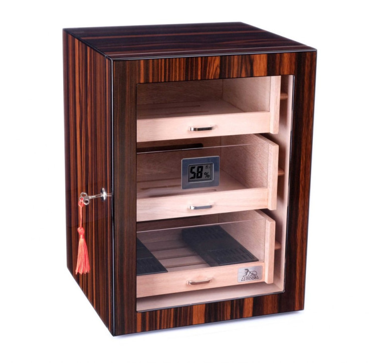 Хьюмидор-шкаф Lubinski на 150 сигар, Макассар