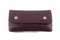 Сумка P&A для 1 трубки и табака, экокожа, коричневая