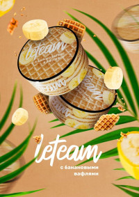 Бестабачная смесь LeTeam Медиум с банановыми вафлями 25 г