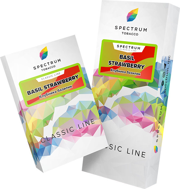 Табак для кальяна Spectrum Classic Line Basil Strawberry Клубника Базилик 40 гр.