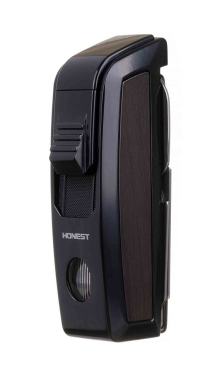 Зажигалка сигарная Honest, с ножницами, черная