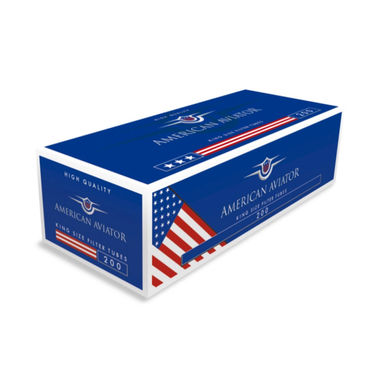 Гильзы сигаретные AMERICAN AVIATOR 200