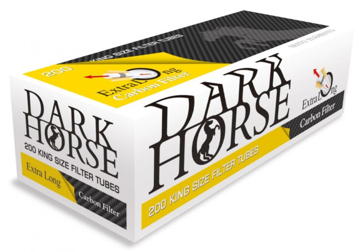 Гильзы сигаретные DARK HORSE X-Long Carbon 200