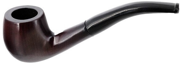 Трубка Пайп № 12 зизифус изогнутая, охладитель 6мм, темная, чехол LZ-12