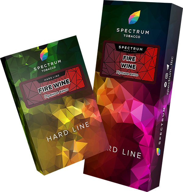 Табак для кальяна Spectrum Hard Line Fire Wine Пряное Вино 40 гр.