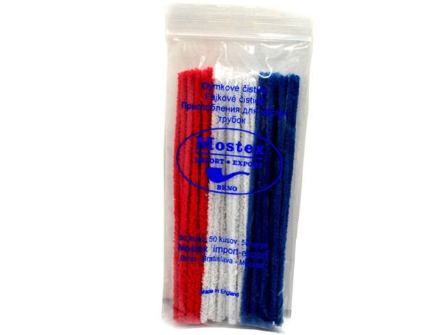 Ерши для трубок Mostex 15 см, красно/синие/белые 50