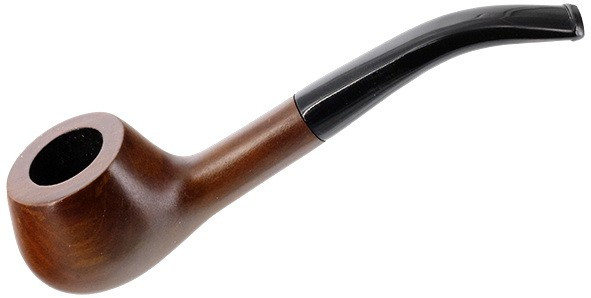 Трубка Пайп № 214 зизифус полуизогнутая, охладитель 6мм, светлая, чехол LZ-214