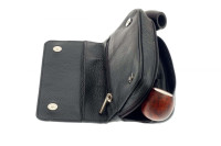 Сумка P&A для 2 трубок и табака, натуральная кожа, подарочная упаковка