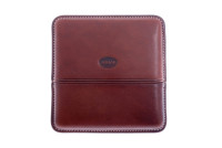 Сигаретница Jemar на 10 штук, натуральная кожа, коричневая (Испания)