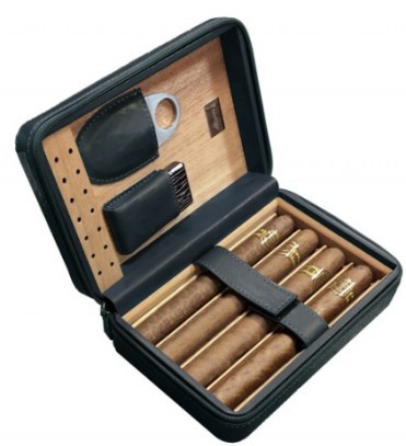 Хьюмидор Aficionado Manhattan Black дорожный (5 сигар)
