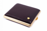 Портсигар Stoll на 18 сигарет, натуральная кожа, Коричневый олень