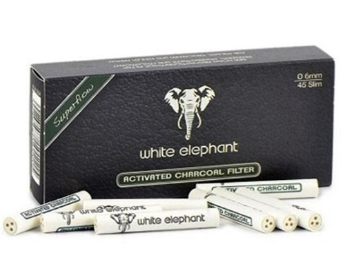 Фильтры для трубок WHITE ELEPHANT 45, 6 мм  (aktiv charcoal)