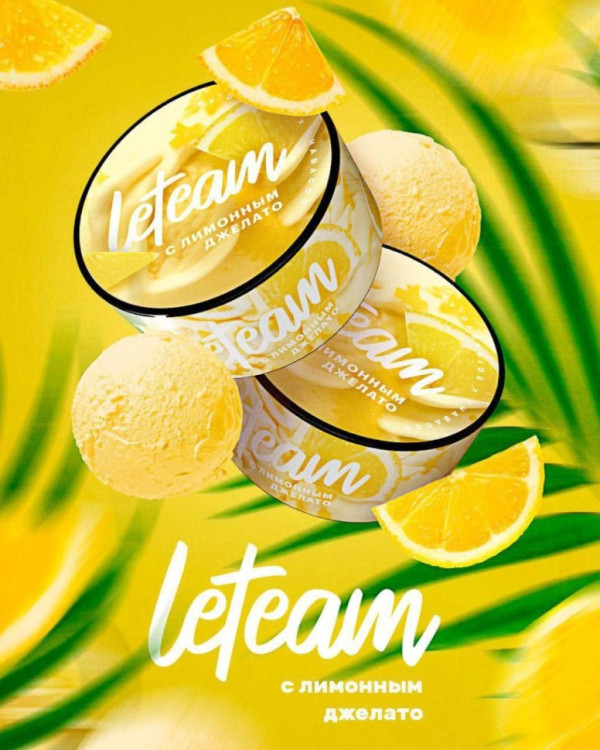 Бестабачная смесь LeTeam Медиум с лимонным джелато 25 г