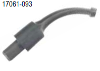 Мундштук для трубок Италия Стандарт 9мм изогнутый Бент