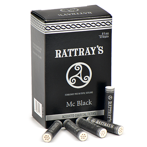 Фильтры для трубок Rattrays 50, 9 мм, charcoal