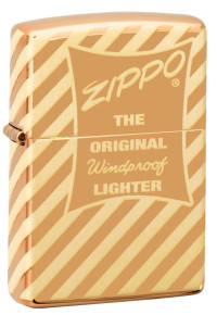 Зажигалка ZIPPO Vintage Zippo Box Top с покрытием High Polish Brass