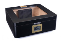 Хьюмидор Lubinski на 30 сигар со стеклом, Черный лак