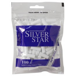 Фильтры для самокруток Silver Star Long 7/22 мм 100