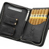 Сигарная сумка Аdorini Cigar Bag Real Leather Black Yarn натуральная кожа,черная строчка,11394