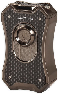 Зажигалка Lotus Emperor Black Carbon fiber & Gunmetal Настольня T9010