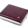 Портсигар Stoll на 18 сигарет, натуральная кожа, Бургунди