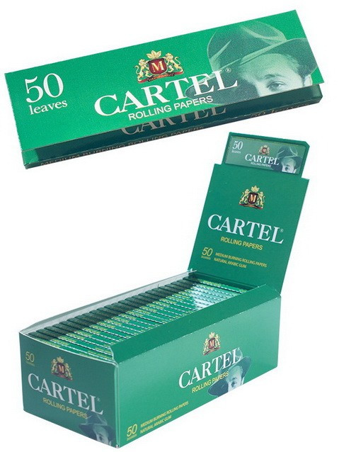 Бумага для самокруток CARTEL GREEN 50