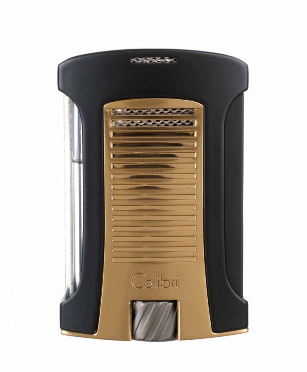 Зажигалка сигарная Colibri Daytona, черная- золото