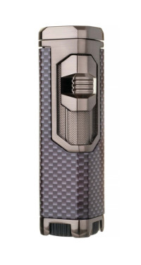 Зажигалка сигарная Honest, четверное пламя, карбон