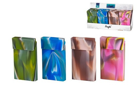 Футляр ANGELO для пачки сигарет слим, силикон, неоновые цвета