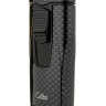 Зажигалка сигарная Colibri Monaco (тройное пламя), черный карбон