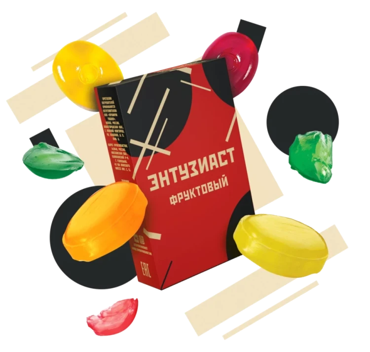 Табак для кальяна Энтузиаст ФРУКТОВЫЙ 25 гр