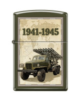 Зажигалка ZIPPO Катюша с покрытием Green Matte