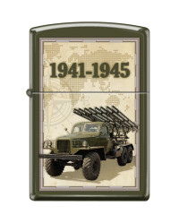 Зажигалка ZIPPO Катюша с покрытием Green Matte