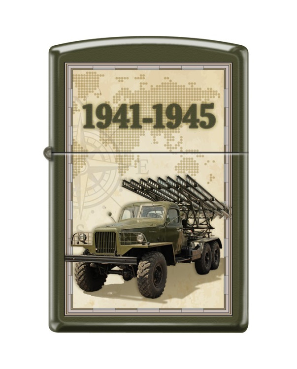 Зажигалка ZIPPO Катюша с покрытием Green Matte