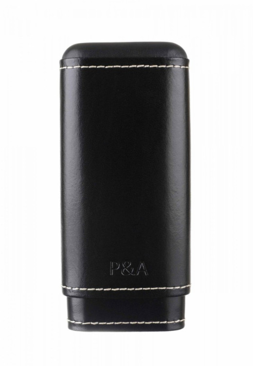 Чехол P&A на 3 сигары Черчилль, натуральная кожа и кедр
