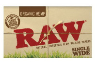 Бумага для самокруток RAW SINGLE WIDE DOUBLE ORGANIC 100