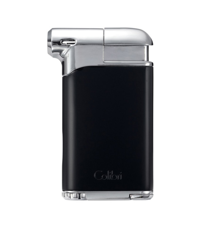 Зажигалка трубочная Colibri Pacific с тампером, матовый черный-хром