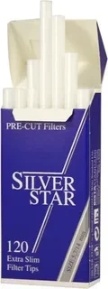 Фильтры для самокруток SILVER STAR Pre-Cut Extra Slim 120