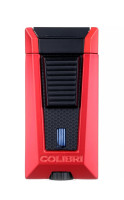 Зажигалка сигарная Colibri Stealth (тройное пламя), красный металлик
