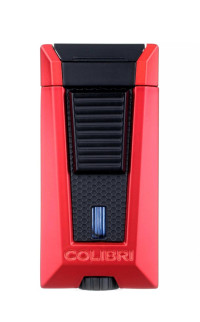 Зажигалка сигарная Colibri Stealth (тройное пламя), красный металлик