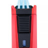 Зажигалка сигарная Colibri Stealth (тройное пламя), красный металлик