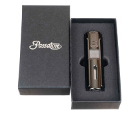 Зажигалка сигарная Passatore Гигант,  5-струйное пламя, оружейная сталь