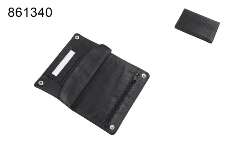 Кисет Angelo для сигаретного табака кожа черный