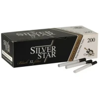Гильзы сигаретные SILVER STAR Carbon Black Tiping XL 200