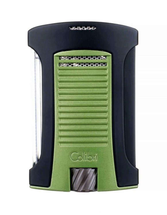 Зажигалка сигарная Colibri Daytona, черно-зеленая