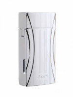 Зажигалка Caseti сигарная турбо, серебристая, с гильотиной