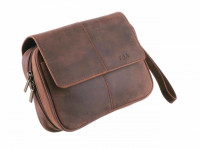 Сумка P&A для 4 трубок и табака, натуральная буйволиная кожа, подарочная упаковка